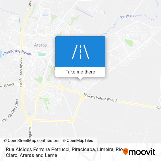 Rua Alcídes Ferreira Petrucci map
