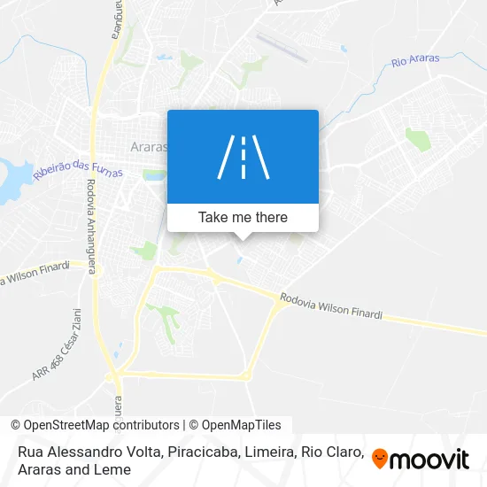 Rua Alessandro Volta map