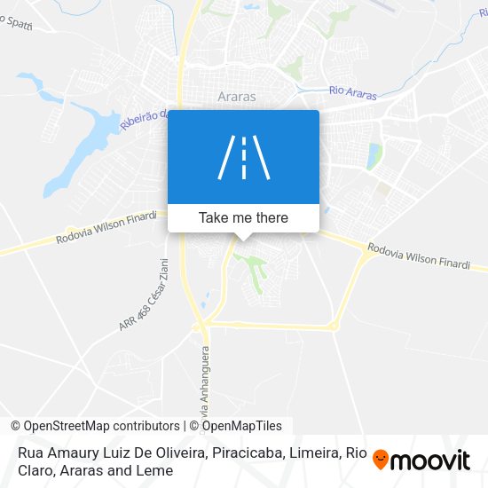 Rua Amaury Luiz De Oliveira map