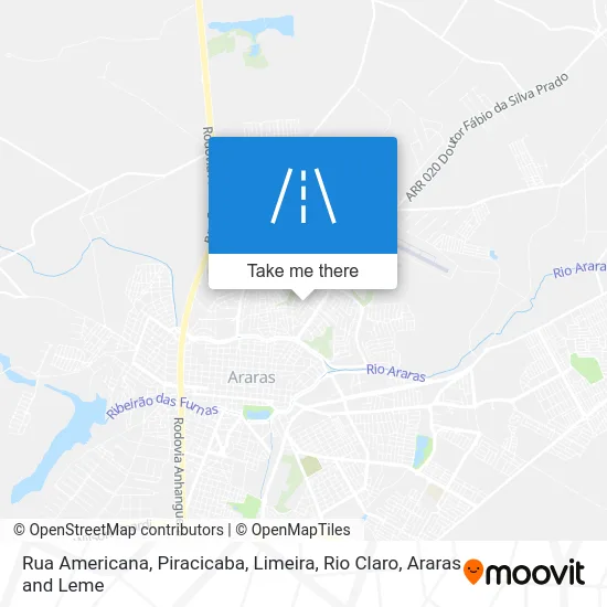 Rua Americana map