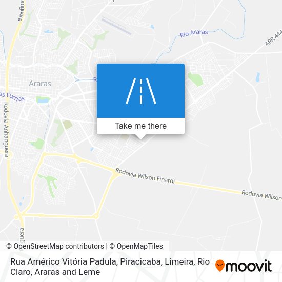 Rua Américo Vitória Padula map