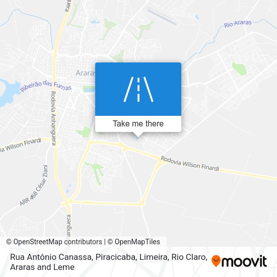Rua Antônio Canassa map