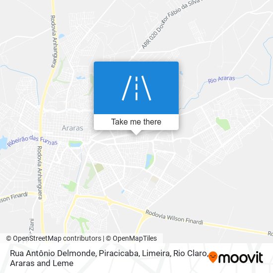 Rua Antônio Delmonde map