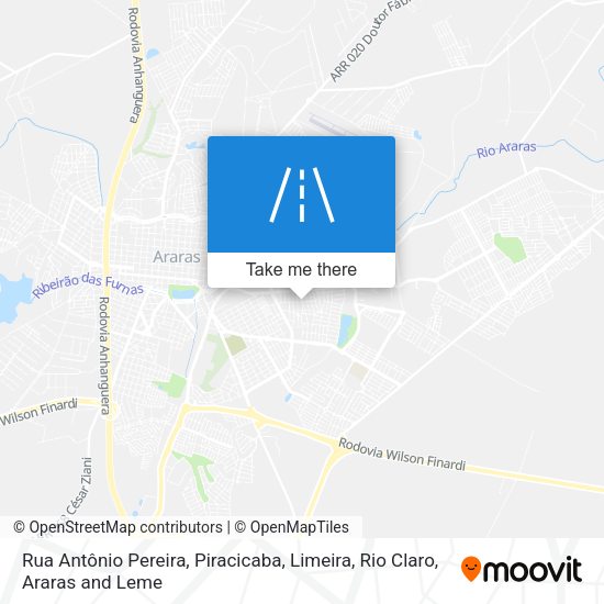 Rua Antônio Pereira map