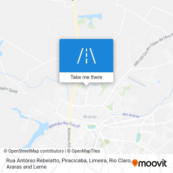 Rua Antônio Rebelatto map