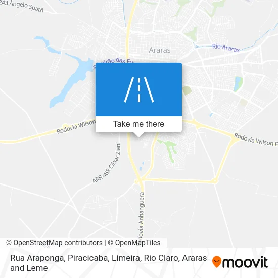 Rua Araponga map