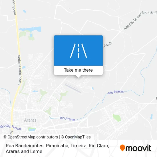 Rua Bandeirantes map