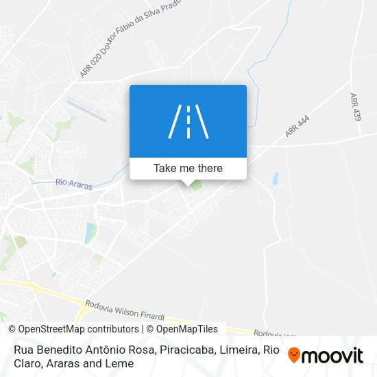 Rua Benedito Antônio Rosa map