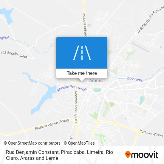 Rua Benjamin Constant map