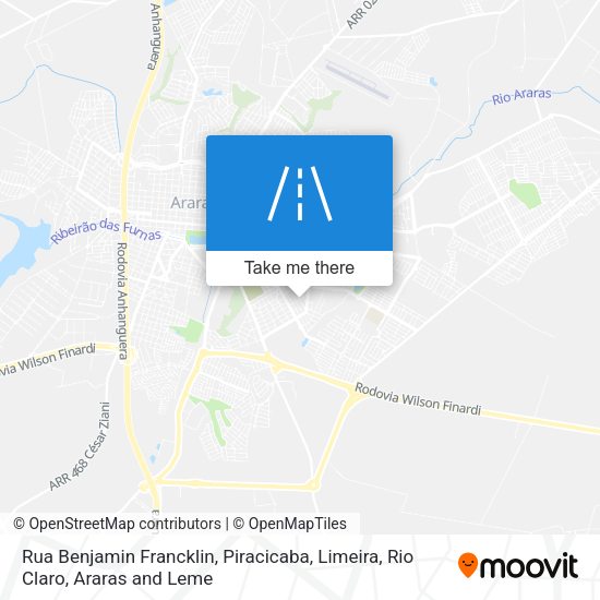 Rua Benjamin Francklin map