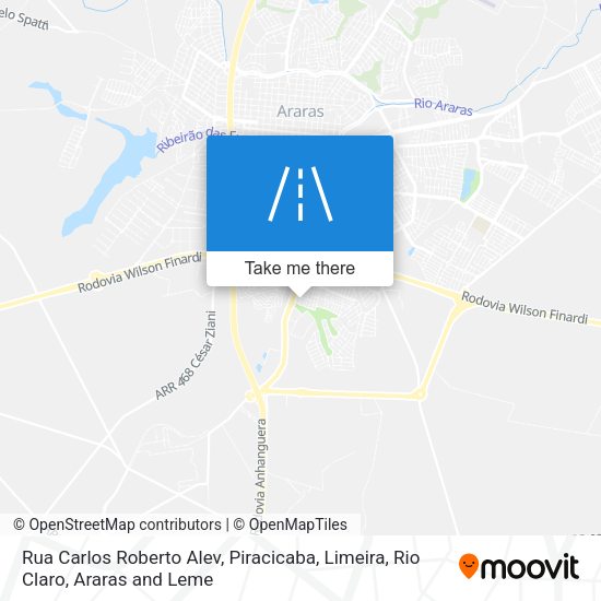 Rua Carlos Roberto Alev map