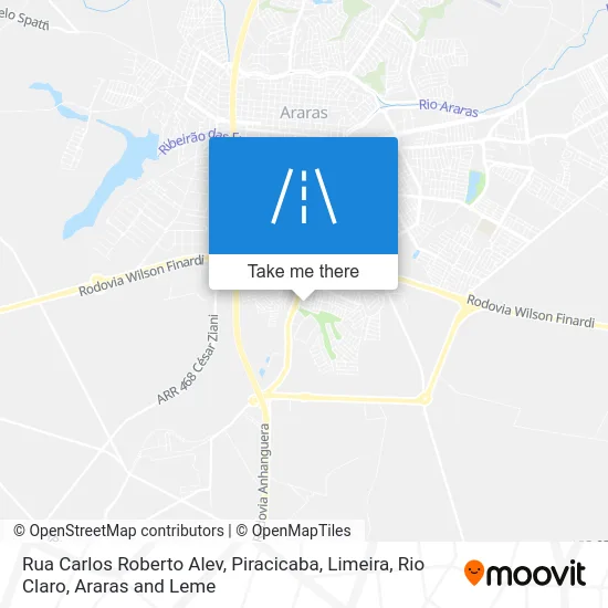 Rua Carlos Roberto Alev map