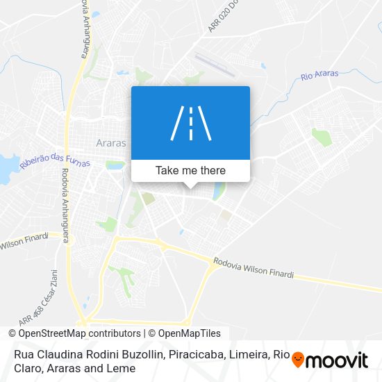 Rua Claudina Rodini Buzollin map