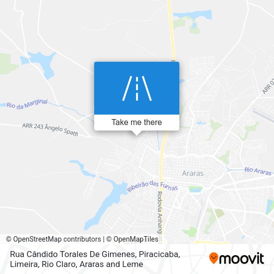 Rua Cândido Torales De Gimenes map