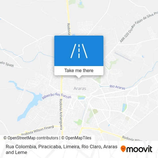 Rua Colombia map
