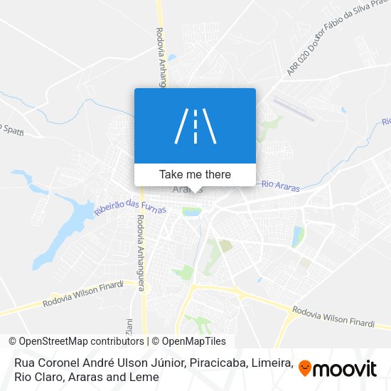 Rua Coronel André Ulson Júnior map
