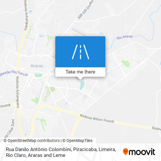 Rua Danilo Antônio Colombini map