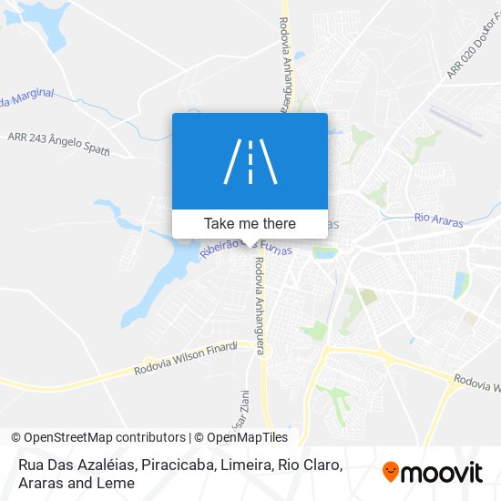 Rua Das Azaléias map