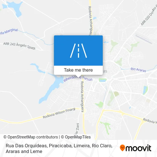 Rua Das Orquídeas map