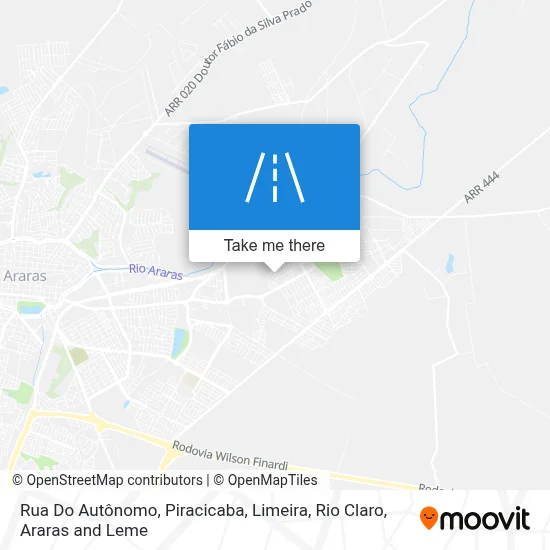 Rua Do Autônomo map