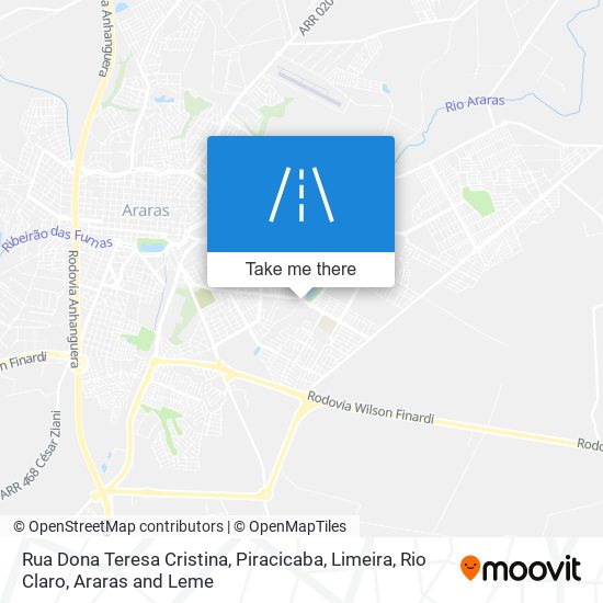 Rua Dona Teresa Cristina map