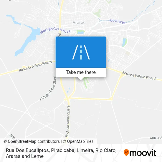 Rua Dos Eucaliptos map