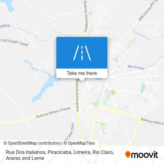 Rua Dos Italianos map