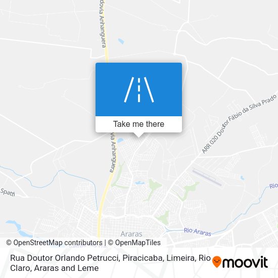 Rua Doutor Orlando Petrucci map