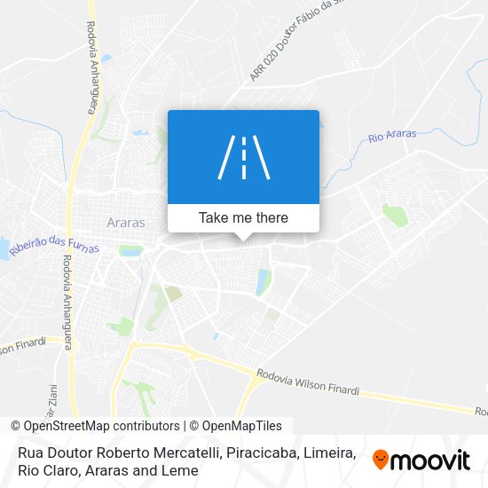 Rua Doutor Roberto Mercatelli map