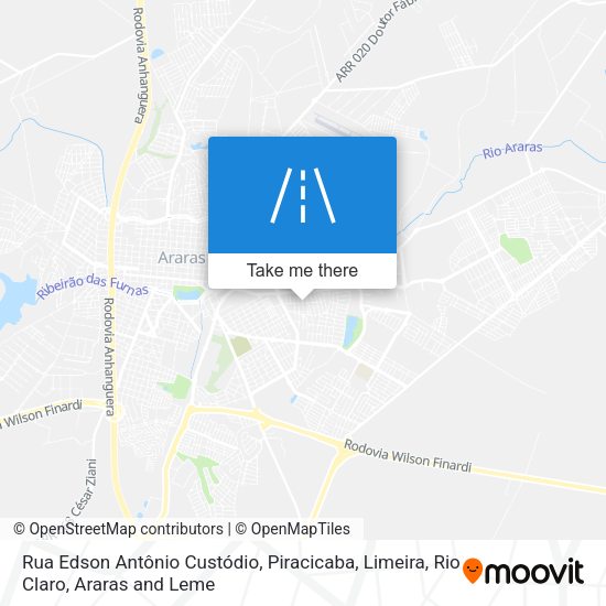 Rua Edson Antônio Custódio map
