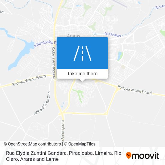 Rua Elydia Zuntini Gandara map