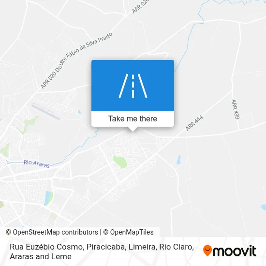 Rua Euzébio Cosmo map
