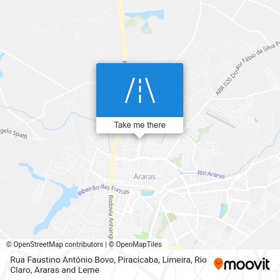 Rua Faustino Antônio Bovo map