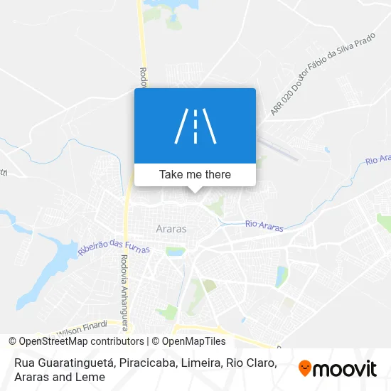 Rua Guaratinguetá map