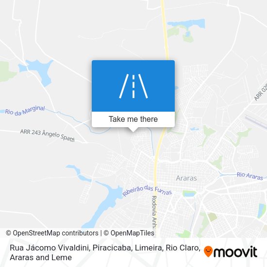 Rua Jácomo Vivaldini map