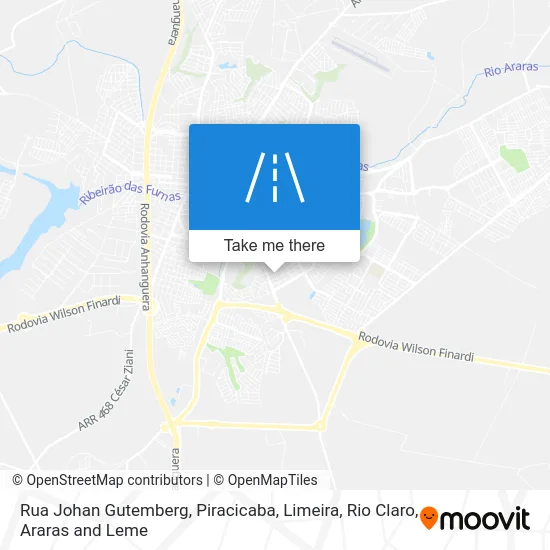 Rua Johan Gutemberg map