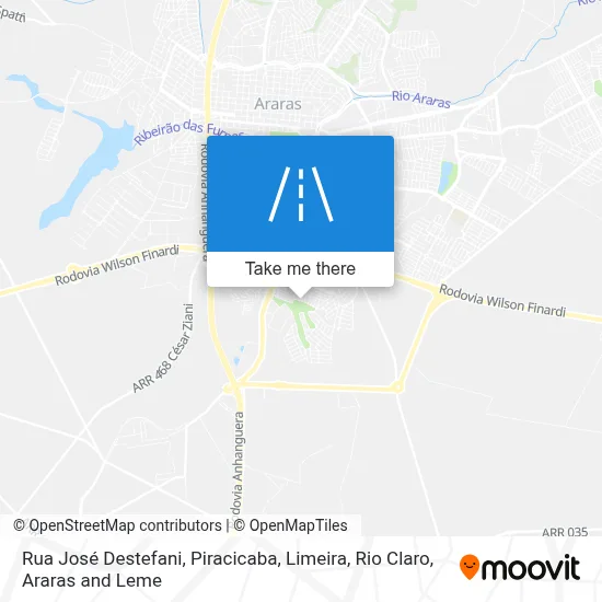 Rua José Destefani map