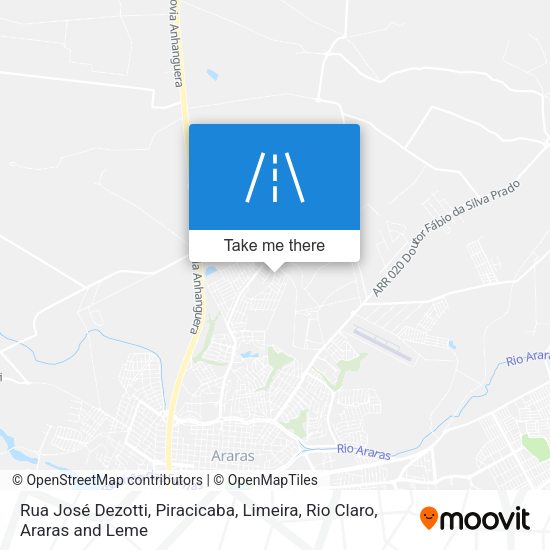 Rua José Dezotti map