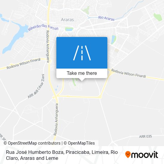 Rua José Humberto Boza map
