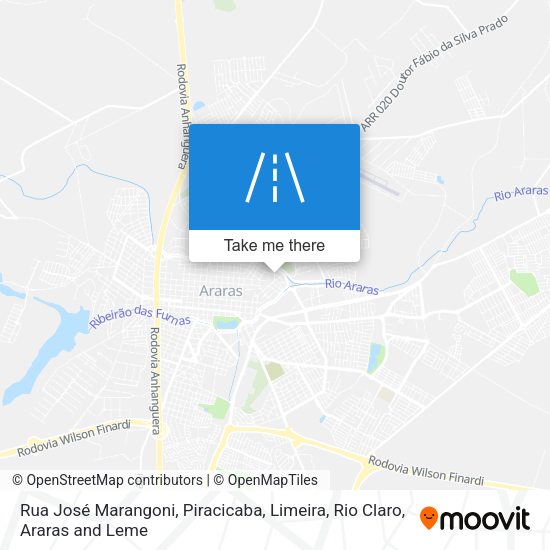 Rua José Marangoni map