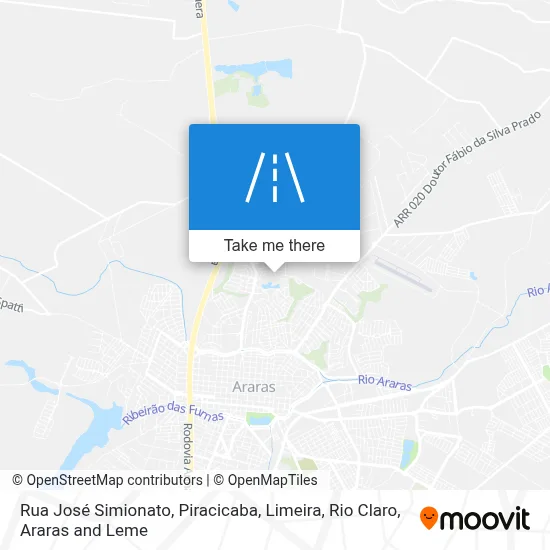 Rua José Simionato map