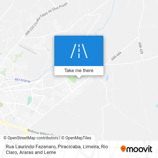 Rua Laurindo Fazanaro map