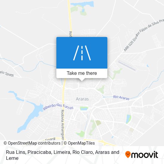 Rua Lins map