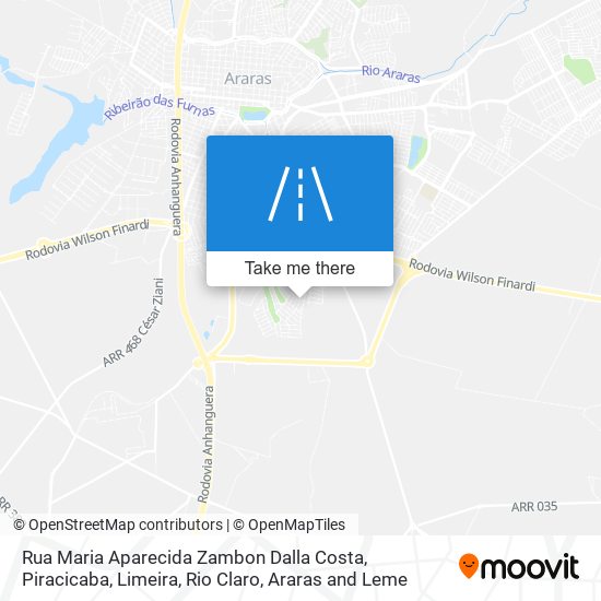Mapa Rua Maria Aparecida Zambon Dalla Costa