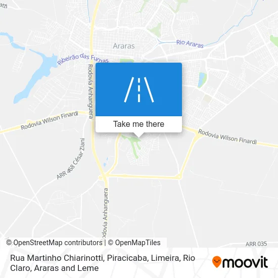 Rua Martinho Chiarinotti map