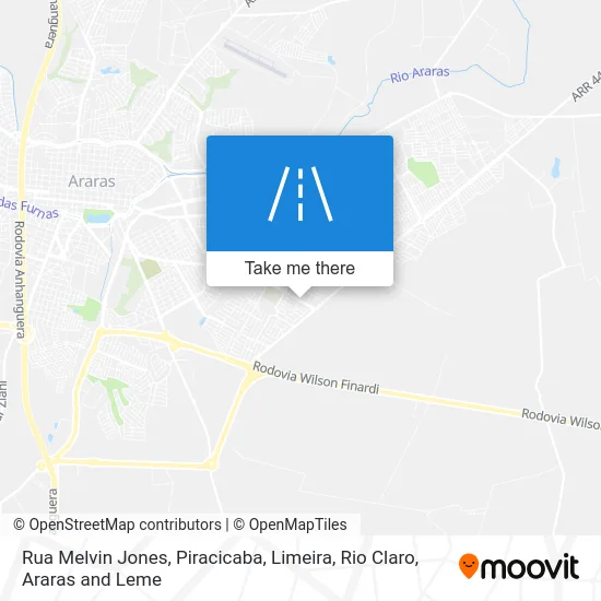 Rua Melvin Jones map