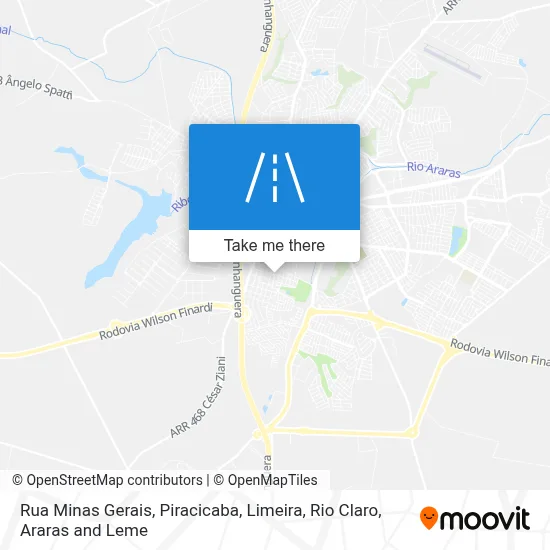 Rua Minas Gerais map