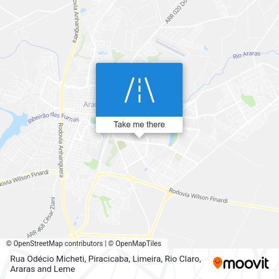 Rua Odécio Micheti map