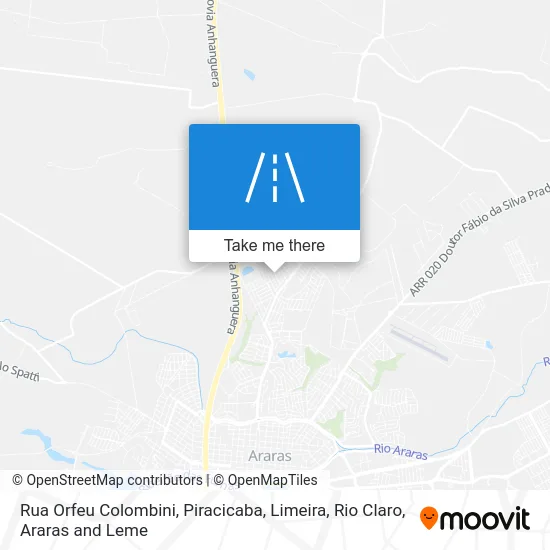 Rua Orfeu Colombini map