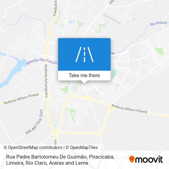 Rua Padre Bartolomeu De Gusmão map